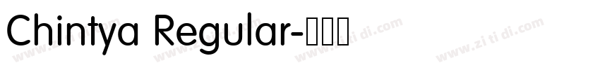 Chintya Regular字体转换 Chintya Regular字体转换
